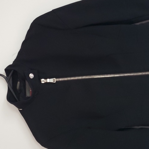 PRADA black zippered long coat xs 38eu - Picture 10 of 16